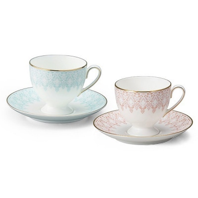 ナルミ オーロラ 兼用カップ&ソーサー 210cc 2人用 97104-20861