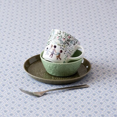 ナルミ アンナエミリア プレート(フォレストグリーン) 19cm 41790-5949