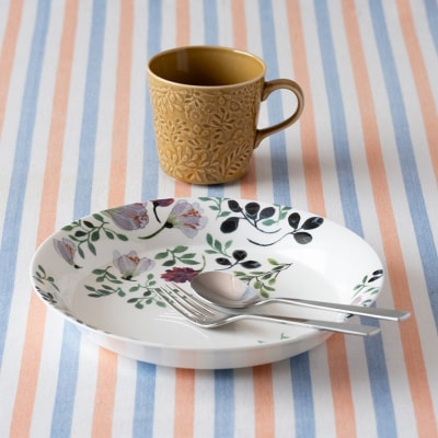 ナルミ アンナエミリア パスタプレート(グランドマザーズブーケ) 24cm 51857-5721P