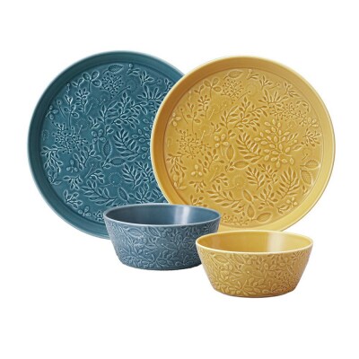 ナルミ アンナ・エミリア ペアプレート&ボウルセット 2人用 41798-33556