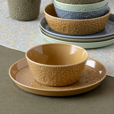 ナルミ アンナ・エミリア ペアプレート&ボウルセット 2人用 41798-33556