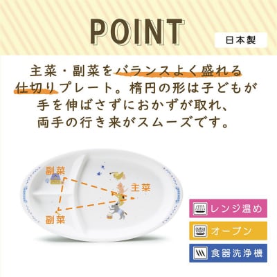 ナルミ ブレーメン キッズプレート 28cm 7980-5554