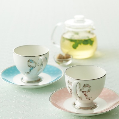 ナルミ フェリシータ! コーヒーカップ&ソーサー 210cc 2人用 95586-20861P