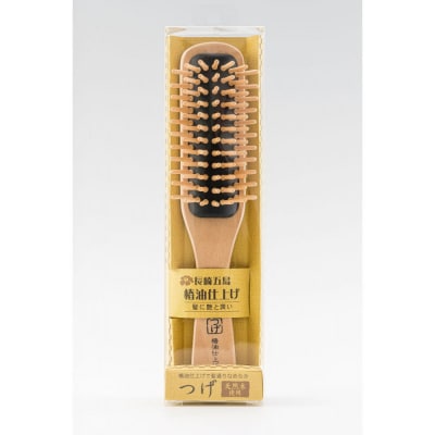 【セット】つげブローブラシ+つげのくし(ねこ)携帯袋付き