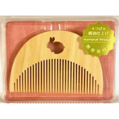 つげのくし　ナチュラルフレンズ　3種セット　携帯袋付き