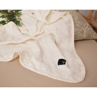 5重ガーゼキルトケット シングル(ナチュラル・アイボリー)