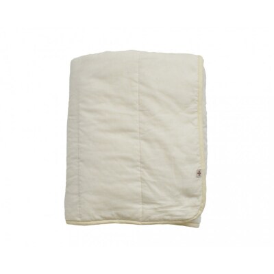 綿入りガーゼキルトケット シングル(ナチュラル・アイボリー)