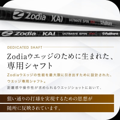 Zodia KAI WEDGE SHAFT ULTIMATE SPIN 100　1本