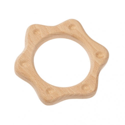 木のおもちゃ MOCCO　森のベビートイ　ほし　木製玩具 対象年齢6ヶ月から