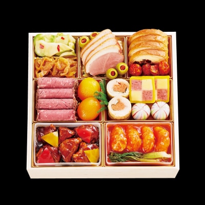 【12/30発送】【大丸・松坂屋厳選おせち　桜花】＜八百彦本店＞和風三段/4人前