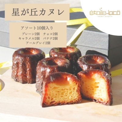 【星が丘カヌレ アソートセット10個入り　5種のフレーバー】フランスの焼き菓子