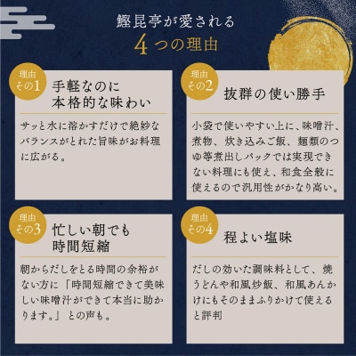 鰹昆亭の和風だし　80包(4g×40包)×2