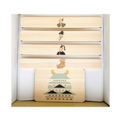 磁石でくっつくころがるクッコル なごや三英傑 天下泰平コロコロ  木のおもちゃ