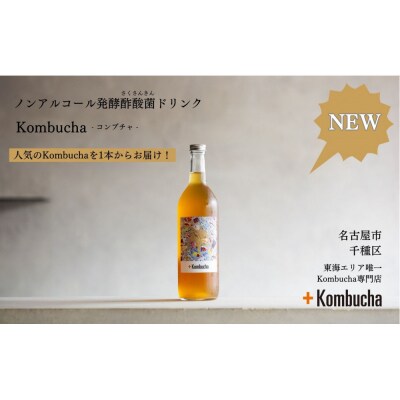 【ノンアルコール】美味しく楽しめる!+KombuchaのKombucha(アールグレイ)1本