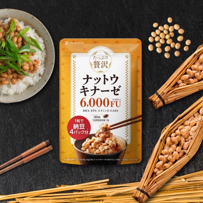 ナットウキナーゼ サプリメント たっぷり贅沢ナットウキナーゼ 1袋