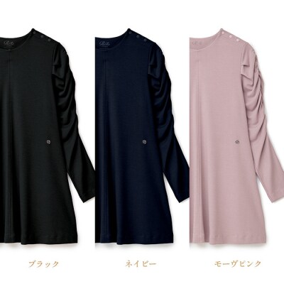 【ブラック Mサイズ】リファ バイタルテック モイストスムース ギャザースリーブプルオーバー