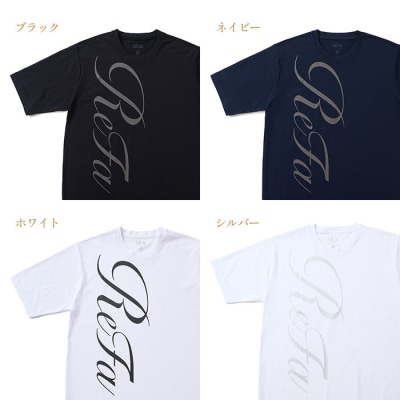 【ネイビー L】リファ バイタルテック コンフォートジャージー クルーネックTシャツ ReFaロゴ