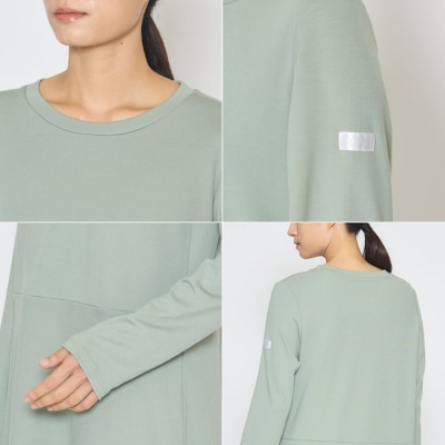 【ピンク Mサイズ】リファ バイタルテック モイストスムース ロングスリーブプルオーバー