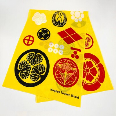 オリジナル【手ぬぐい】「戦国武将の家紋」デザイン/名古屋刀剣博物館