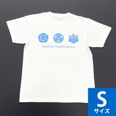 オリジナル【三英傑家紋Tシャツ】Sサイズ(ホワイト)/名古屋刀剣博物館