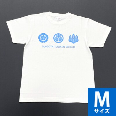 オリジナル【三英傑家紋Tシャツ】Mサイズ(ホワイト)/名古屋刀剣博物館