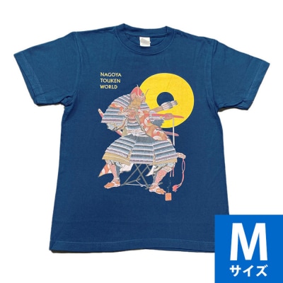 オリジナル【加藤清正Tシャツ】Mサイズ(ネイビー)/名古屋刀剣博物館