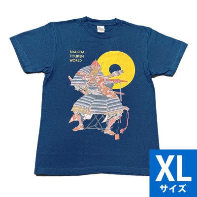 オリジナル【加藤清正Tシャツ】XLサイズ(ネイビー)/名古屋刀剣博物館