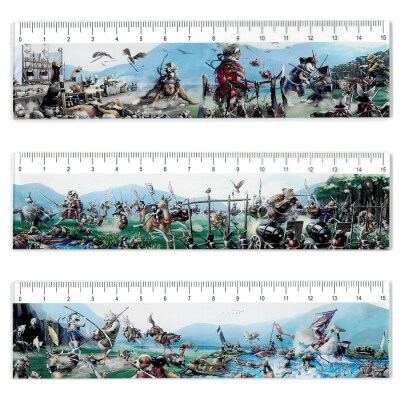 オリジナル【動物合戦絵巻アクリル定規】3本セット/名古屋刀剣博物館