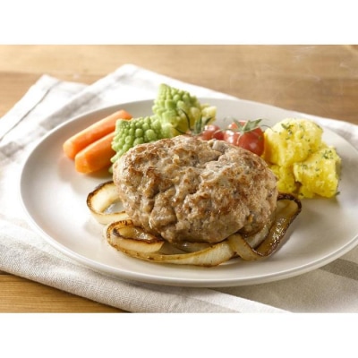 お肉ゴロゴロ　黒毛和牛の根菜ハンバーグ