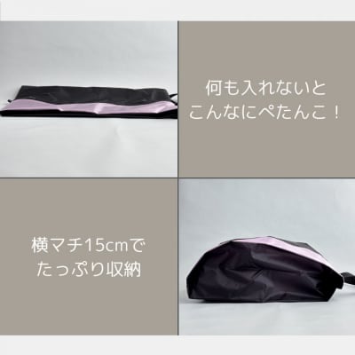 【Lサイズ・薄紫】軽量ナイロン登山靴ケース　　シューズケース　着替えポーチ