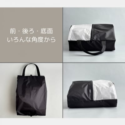 【Lサイズ・白】軽量ナイロン登山靴ケース　　シューズケース　着替えポーチ