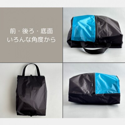 【Lサイズ・水色】軽量ナイロン登山靴ケース　　シューズケース　着替えポーチ