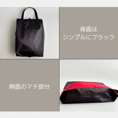 【Mサイズ・赤】軽量ナイロンシューズケース　着替えポーチ　上靴袋