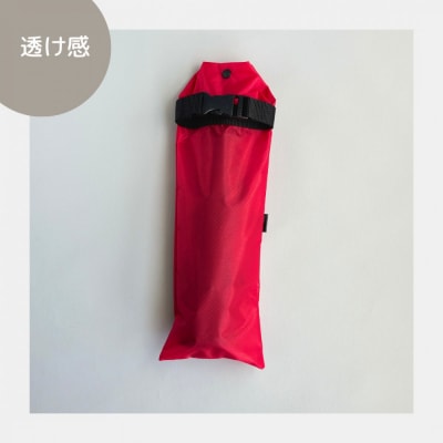 【赤】外付け折りたたみ傘ケース 傘ホルダー　折りたたみ傘カバー