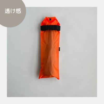 【オレンジ】外付け折りたたみ傘ケース 傘ホルダー　折りたたみ傘カバー