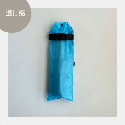 【水色】外付け折りたたみ傘ケース 傘ホルダー　折りたたみ傘カバー