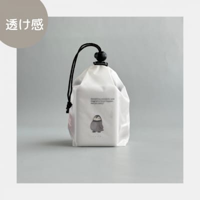 【XS 0.5L・白】　手のひらサイズの軽量ナイロン巾着袋