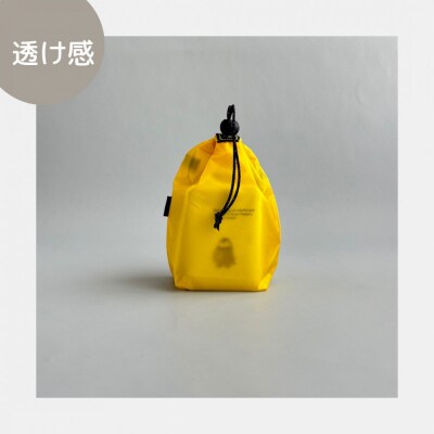 【XS 0.5L・黄色】　手のひらサイズの軽量ナイロン巾着袋