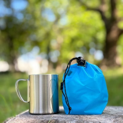 【XS 0.5L・水色】　手のひらサイズの軽量ナイロン巾着袋