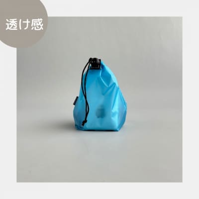 【XS 0.5L・水色】　手のひらサイズの軽量ナイロン巾着袋