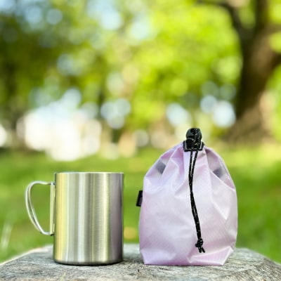 【XS 0.5L・ラベンダー】　手のひらサイズの軽量ナイロン巾着袋