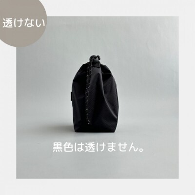 【XS 0.5L・黒】　手のひらサイズの軽量ナイロン巾着袋