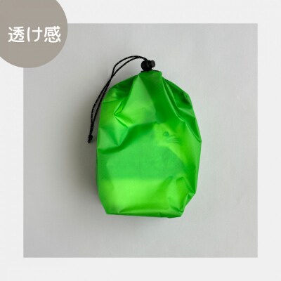 【S 1.5L・緑】　キャンプで大活躍!トイレットペーパーホルダー 小さめナイロン巾着袋