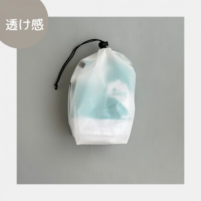 【S 1.5L・白】　キャンプで大活躍!トイレットペーパーホルダー 小さめナイロン巾着袋