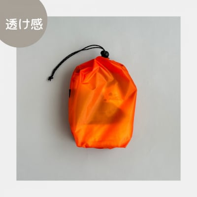 【S 1.5L・オレンジ】　キャンプで大活躍!トイレットペーパーホルダー 小さめナイロン巾着袋