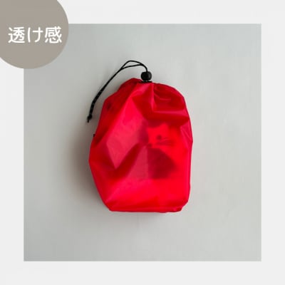 【S 1.5L・赤】　キャンプで大活躍!トイレットペーパーホルダー 小さめナイロン巾着袋