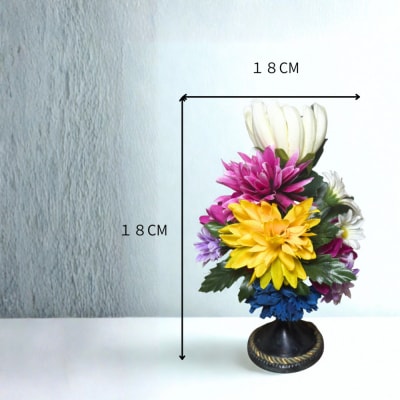 国家検定一級デザイナーのアーティシャルフラワー仏花1基　S