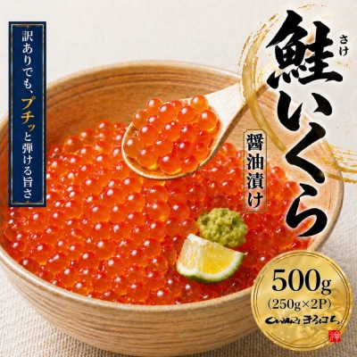 訳あり いくら醤油漬け 鮭卵 冷凍 500g(250gx2P)  尾張まるはち 