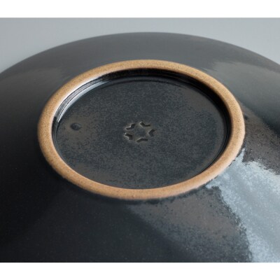 Tableware Shallow Bowl Curveペアセット21cm 藍墨