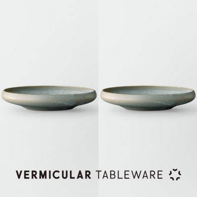 Tableware Shallow Bowl Curveペアセット21cm 霞